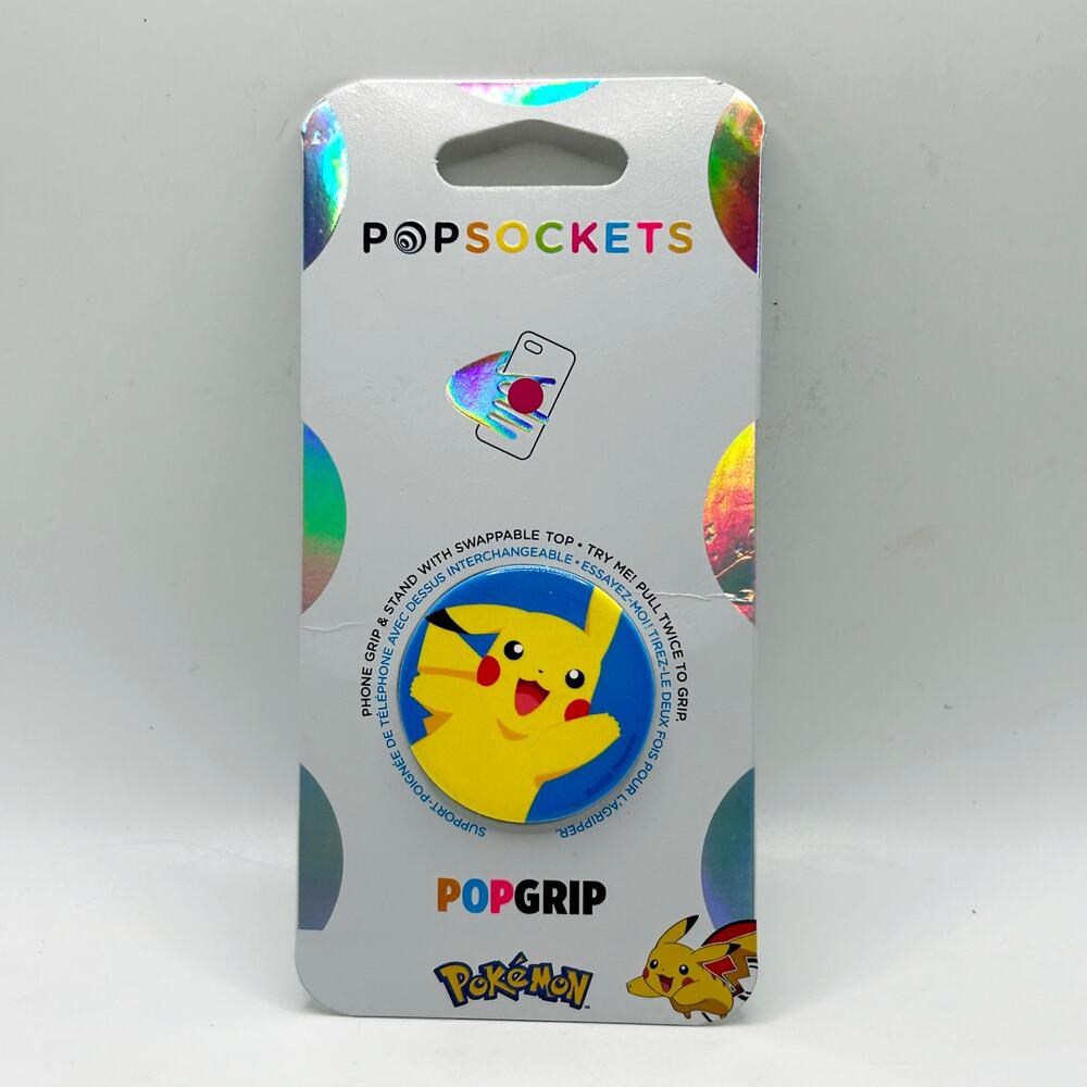 Pokemon PIKACHU Cell Phone Pop Socket NEW